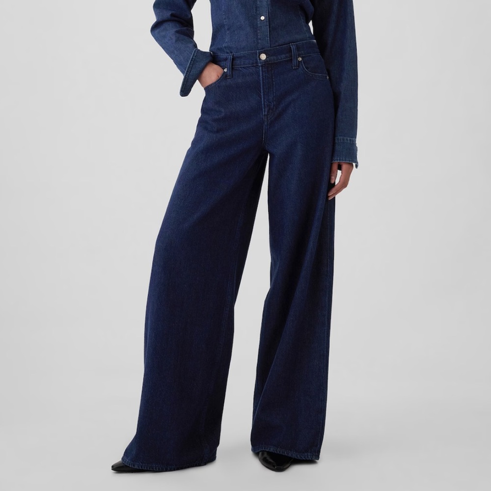 GAP Women's Mid Rise Baggy Jeans